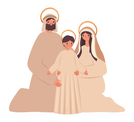 beautiful holy family