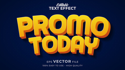 Special Promo Sale banner editable text effect with comic style