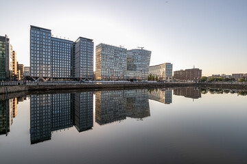 Fototapeta na wymiar Liverpool Waterfront Reflections