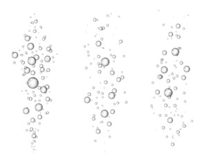 Bubble fizz water vector champagne soda sparkle underwater bubbles background. Fizz foam liquid transparent