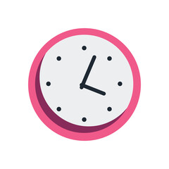 pink clock design