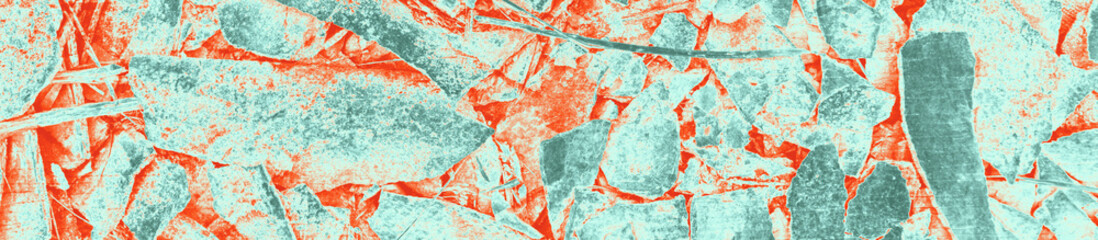 Naklejka premium abstract red, orange, celadon and aquamarine colors background for design