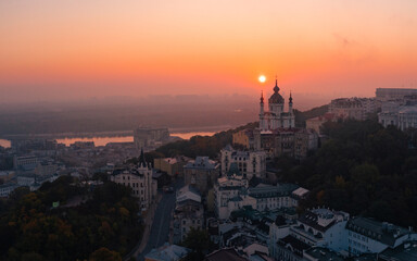 st andrews church kiev monastery aerial