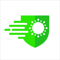 shield virus protection icon