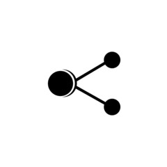 Like, share icon logo vector