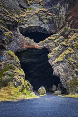 Gígjagjá also known as Yoda cave in Hjoerleifshoefdi, south Iceland