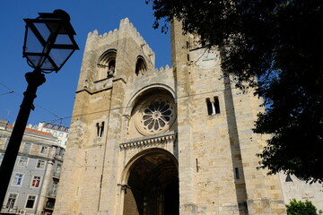 Portugal Lisbon - Lisbon Cathedral facade