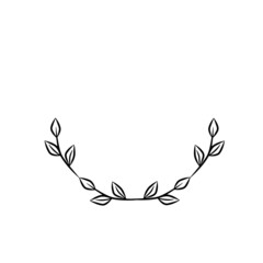 Vector frame. Illustration for invitation cards. Design for congratulations. Wreath for placing an order.