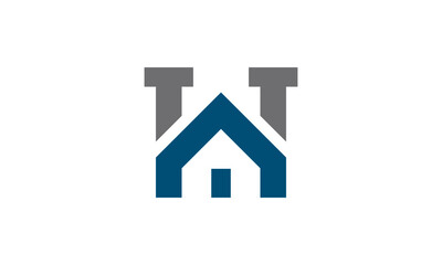 Letter H House Logo Design