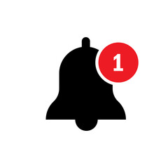 One message sign. Notification bell icon. Social media concept. Communication backdrop. Vector illustration. Stock image. 