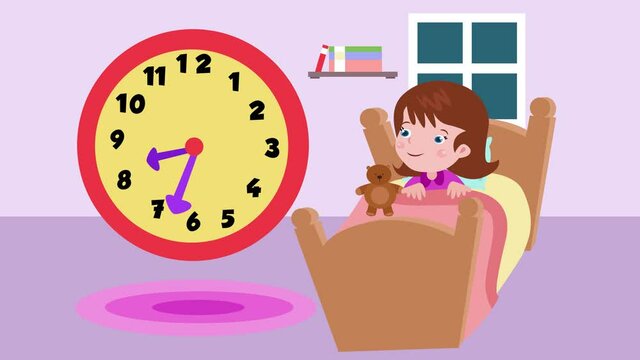 Little girl can not sleep at night
