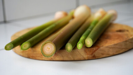 asparagus on a wooden board