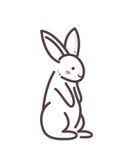 bunny silhouette illustration