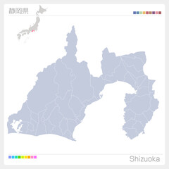 静岡県の地図・Shizuoka