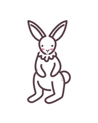 bunny silhouette design