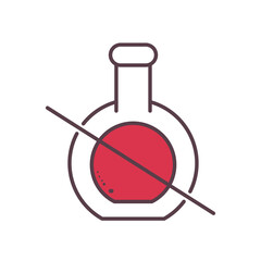 no toxic chemicals illustration