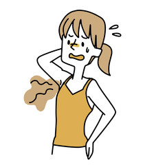 	脇の匂いが気になる女性