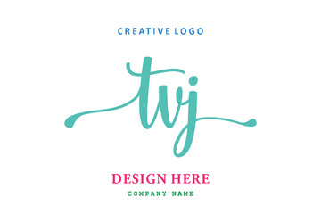 TVJ lettering logo is simple, easy to understand and authoritative