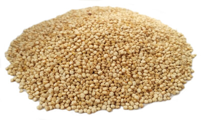 Quinoa on white background
