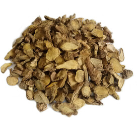 dried Fingerroot  isolated on white background
