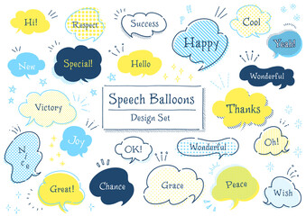 シンプル吹き出しセット