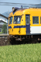 Fototapeta premium 島根県出雲市松江市の一畑電車