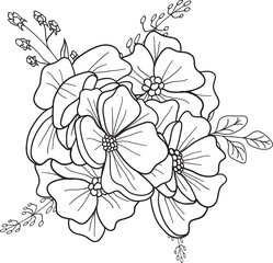 Floral Wreath Plant Arrangement Decorative Ornament Save the Date Invitation