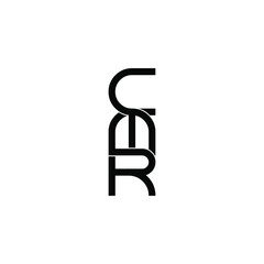 cmr initial letter monogram logo design