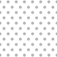 Seamless Geometric Pattern Black Polka Dot Ring With White Background. Perfect for textile and fabric print, wallpaper, greeting card, branding packaging, poster. Its vector illustration