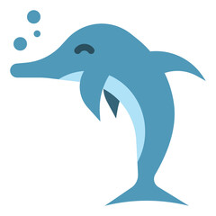 dolphin flat icon