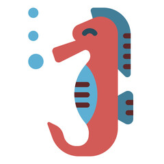 seahorse flat icon © Satawat Anukul
