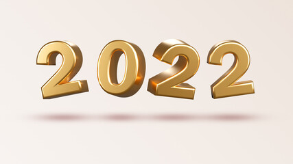 Happy new year 2022 with gift boxes balloons and confetti 3d render illustrations