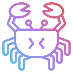 crab gradient icon