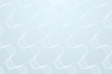 Seamless wave abstract pattern on a light blue background design resource vector
