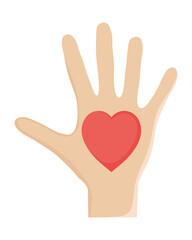 hand with heart
