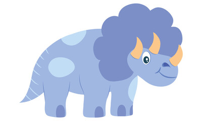 cartoon triceraptops dinosaur