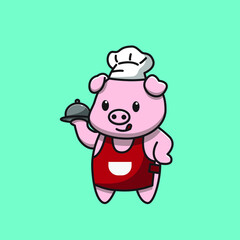pork chef brings dish