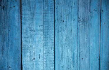 wooden wall, blue background