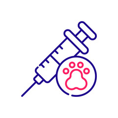 Medicine Vector 2 colours Icon Design illustration. Veterinary Symbol on White background EPS 10 File