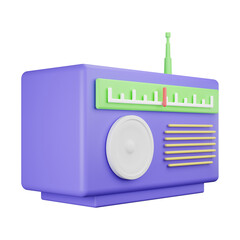 Fototapeta premium 3d rendering radio icon