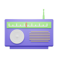 3d rendering radio icon