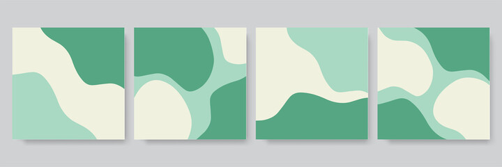 Set of abstract creative universal artistic templates. Good for poster, card, invitation, flyer, cover, banner, placard, brochure and other graphic design