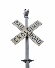 railroad crossing sign
