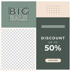 Naklejka premium Dynamic modern geometric sale banner for social media template, web page, mobile phone. Sale banner template design special offer set. Vector illustration