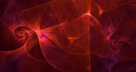 3D rendering abstract multicolor fractal light background