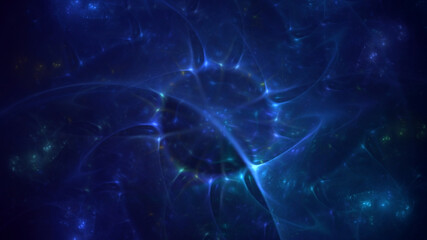 3D rendering abstract round light background
