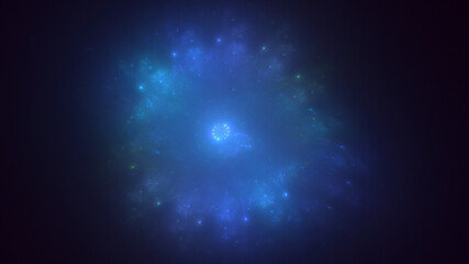 3D rendering abstract colorful fractal light background