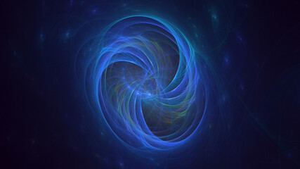 3D rendering abstract colorful fractal light background