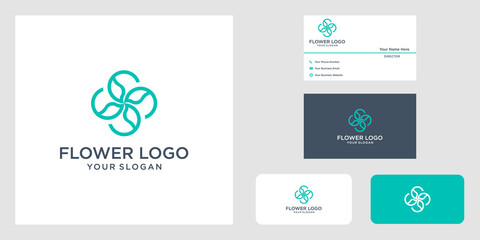 Flower logo design logos can be used for spa beauty salon decoration boutique