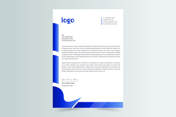Letterhead Design Simple Minimalist And Creative. Business Style Letterhead Templates For Your Business, The Letterhead Element Of Stationery Design. Vector Illustration